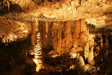 Stalactite cave. clipart