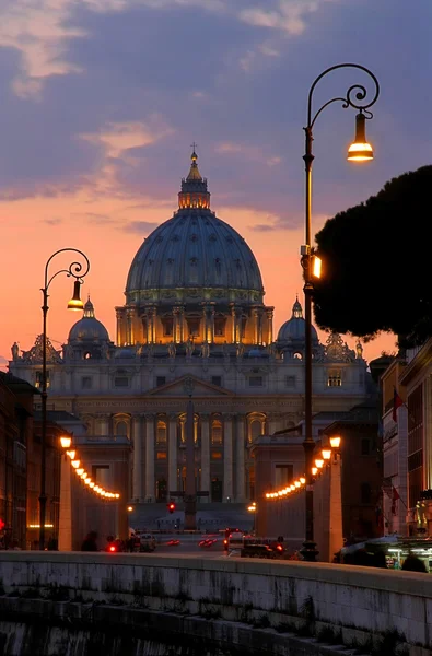 罗马教皇的梵蒂冈圣彼得大教堂. — 图库照片