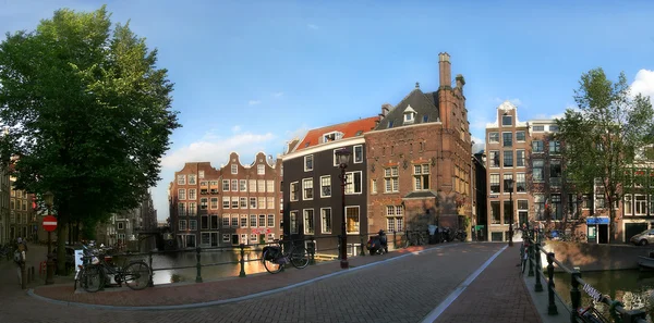 Πανοραμική θέα στην πόλη του Άμστερνταμ. — Φωτογραφία Αρχείου