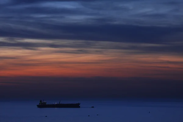 Solnedgang på Middelhavet . - Stock-foto