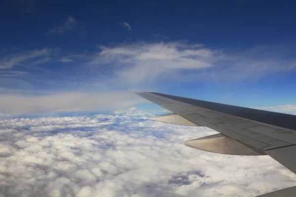 stock image Aerial view on clouds.