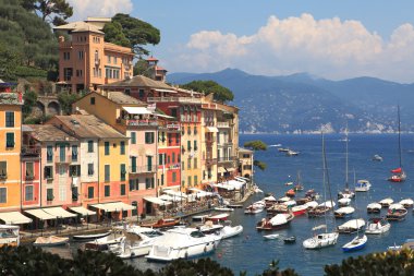 View on Portofino, Italy. clipart