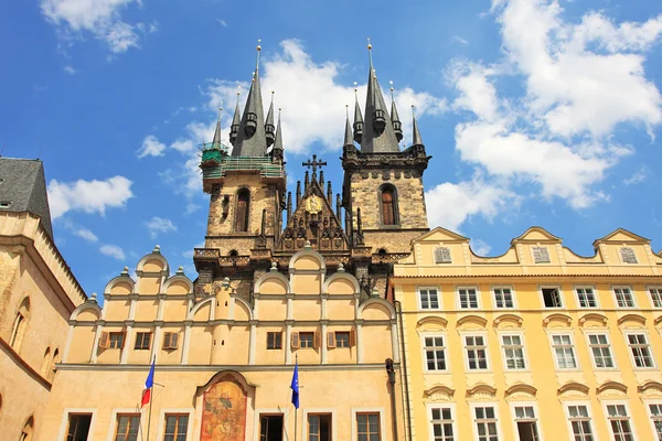 Тынский собор в Праге, Чехия . — стоковое фото