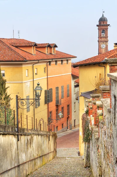 Régi házak, saluzzo, Olaszország. — Stock Fotó