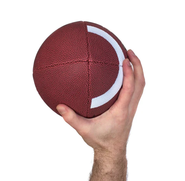 Quarterback Hand and Football Throw — Stock Photo, Image
