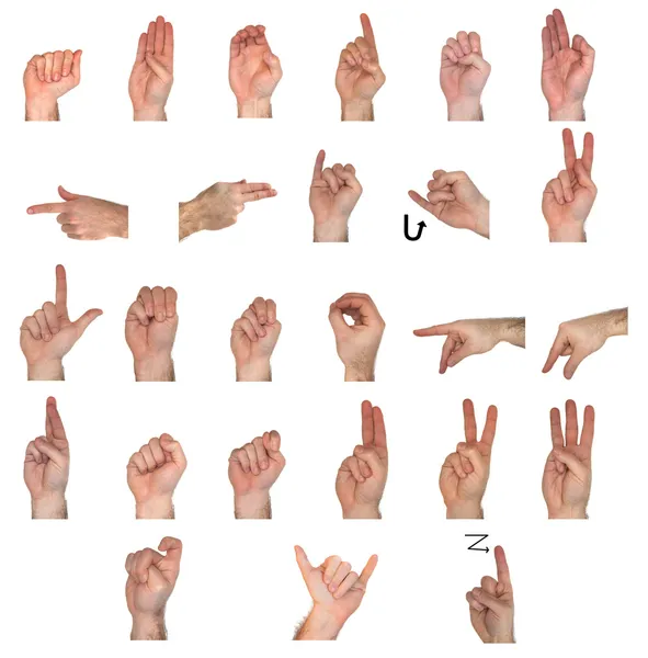 ASL абетка — стокове фото