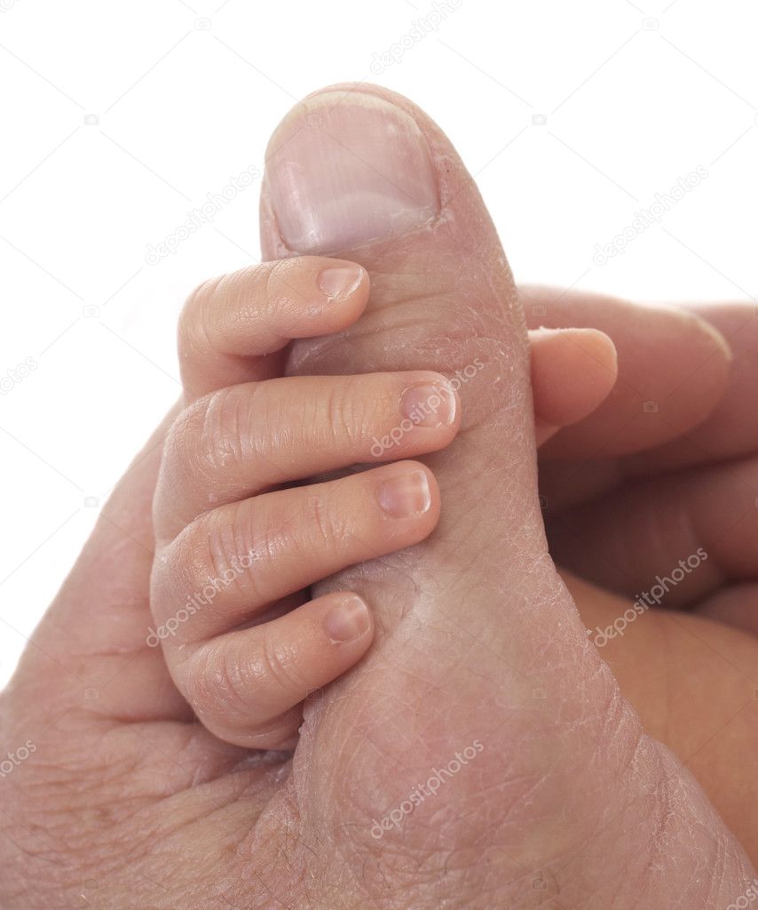 Baby Holding Mans Finger