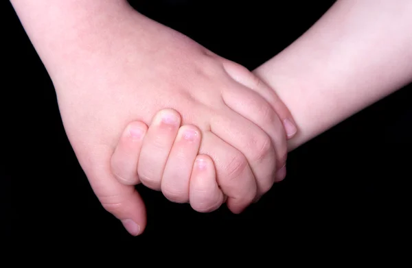 Barn hand i hand — Stockfoto