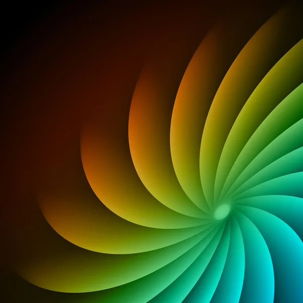 Colorido suave giro líneas de luz vector de fondo — Archivo Imágenes Vectoriales