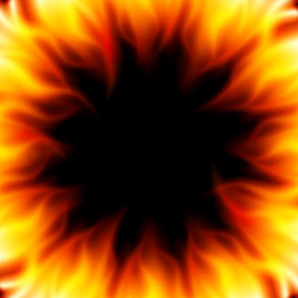 Abstracte glad branden vlam brand vector achtergrond — Stockvector