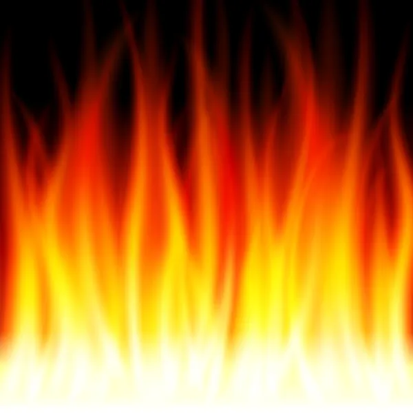 Abstraktní hladké hořet plamen ohně vektorové pozadí — Stockový vektor