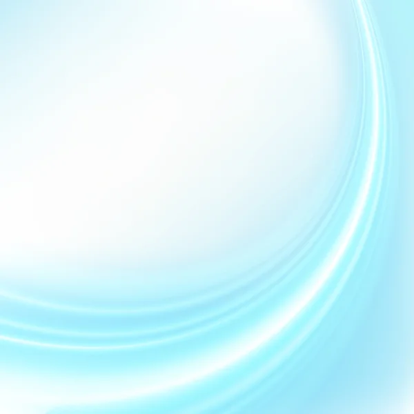 青い滑らかな波のベクトルの背景 — ストックベクタ