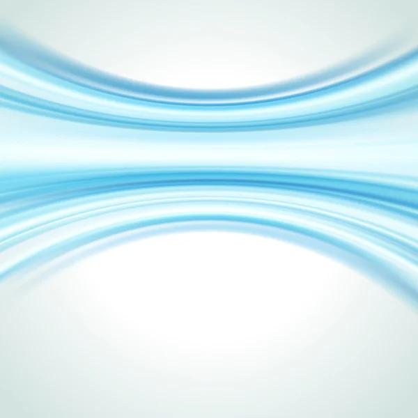 Bleu vague lisse fond vectoriel — Image vectorielle