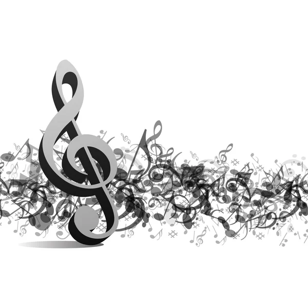 Notes de musique fond vectoriel — Image vectorielle