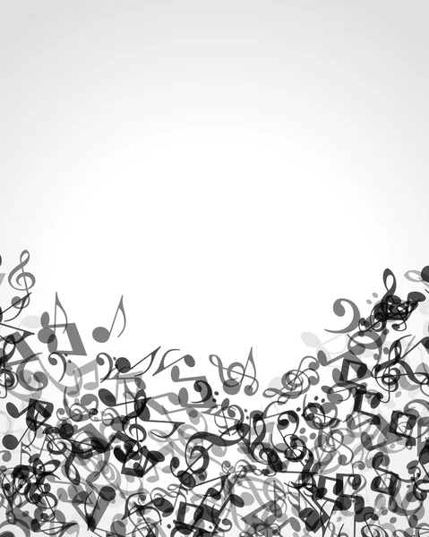 Музыкальные ноты векторный фон — стоковый вектор