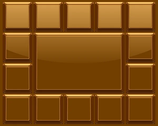 Sfondo vettore barra di cioccolato — Vettoriale Stock