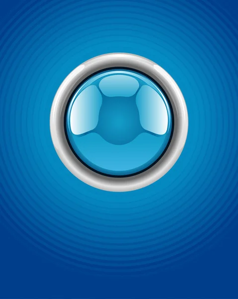 Blauwe vector glanzende knop achtergrond — Stockvector