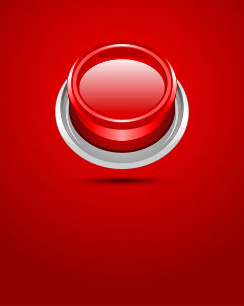 Vector rojo brillante botón fondo — Vector de stock