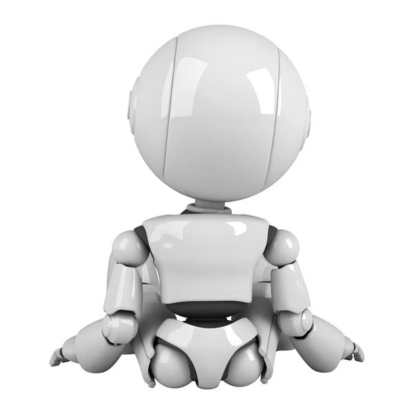 Rolig robot sit — Stockfoto