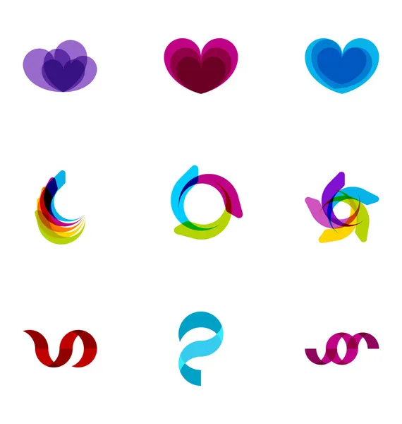 ロゴのデザイン要素セット — ストックベクタ