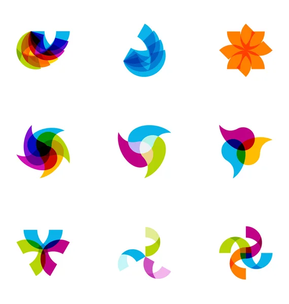 Logo ontwerp elementen instellen — Stockvector