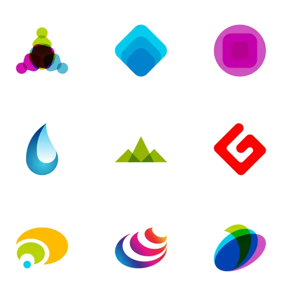 Logo ontwerp elementen instellen — Stockvector