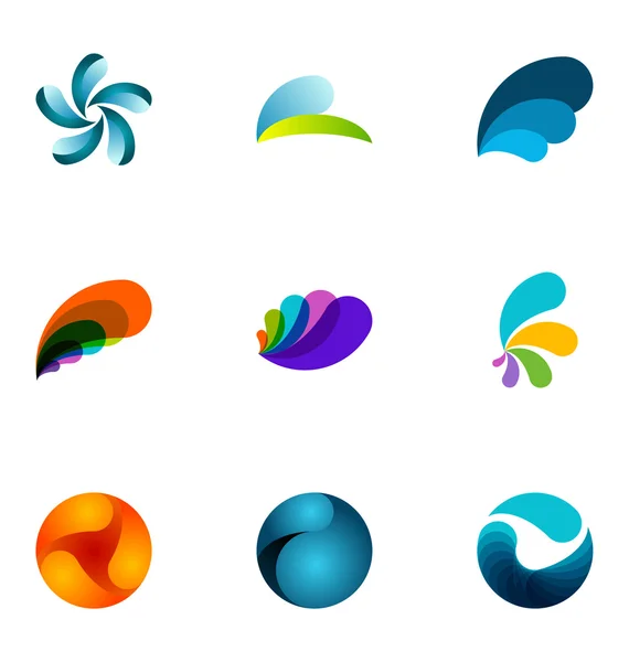 Conjunto de elementos de design do logotipo — Vetor de Stock