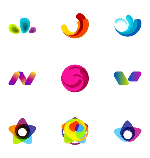 Logo tasarım öğeleri kümesi — Stok Vektör