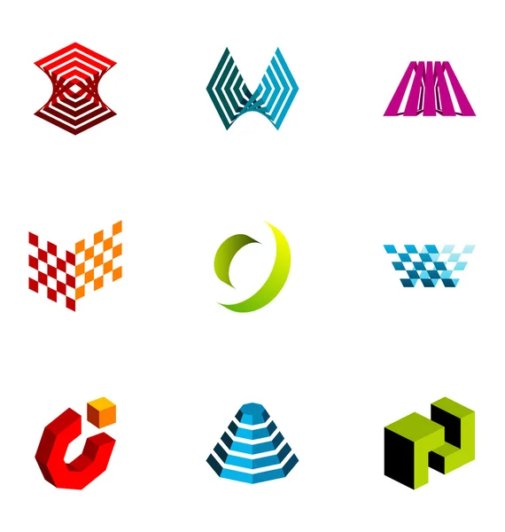 Σχεδιασμός λογότυπο στοιχεία σετ — Διανυσματικό Αρχείο