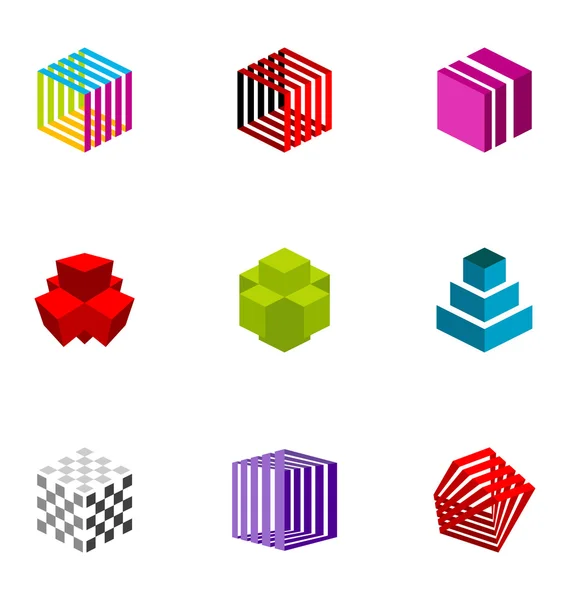 Logotipo conjunto de elementos de design 25 — Vetor de Stock