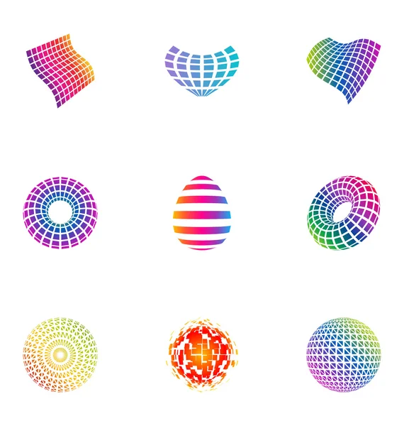 Set di elementi di design logo 17 — Vettoriale Stock