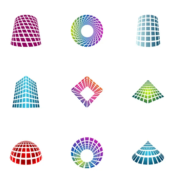 Logo tasarım öğeleri 15 ayarla — Stok Vektör
