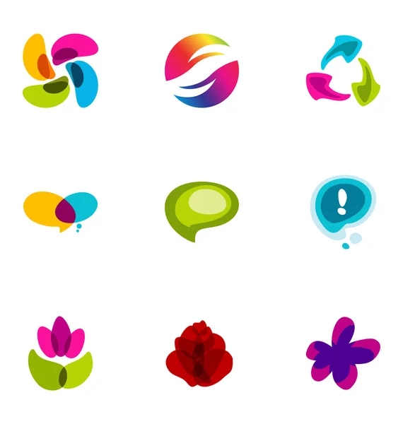 Logo tasarım öğeleri 12 ayarla — Stok Vektör