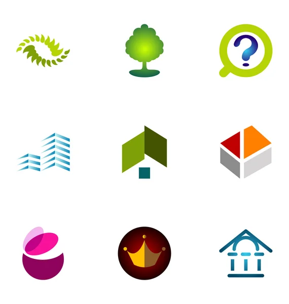 Logotipo conjunto de elementos de design 11 — Vetor de Stock