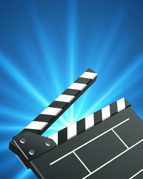 Film klap bestuur bioscoop vector achtergrond — Stockvector