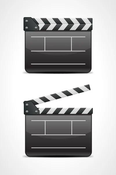 Película clap board cine vector ilustración — Archivo Imágenes Vectoriales