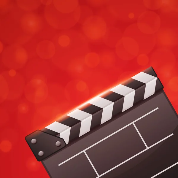 Film clap board cinéma vecteur arrière-plan — Image vectorielle