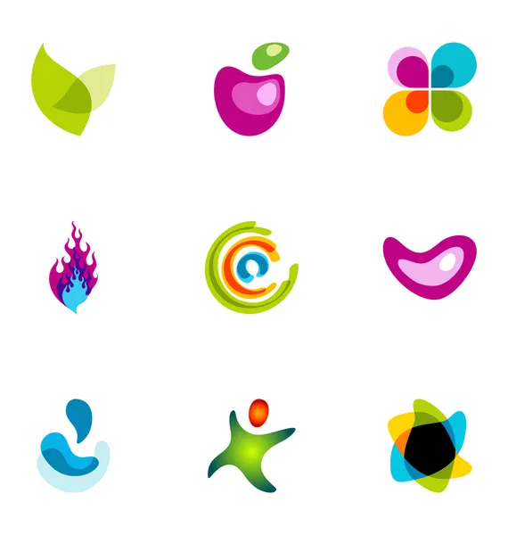 Logotipo conjunto de elementos de design 06 Gráficos De Vetores