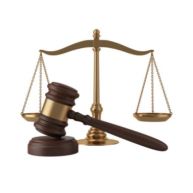 Gavel and scales