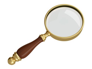 Antique magnifier clipart