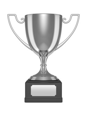 Silver trophy cup clipart