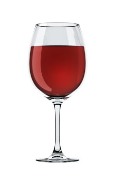 Red wine glass clipart