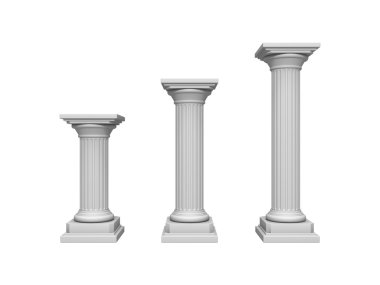 Architecture column isolated clipart