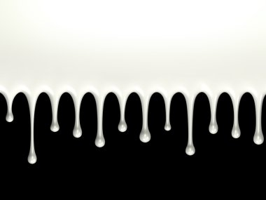 Glossy milk splash clipart