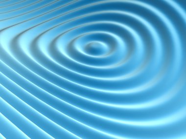 Abstract blue wave ripple clipart