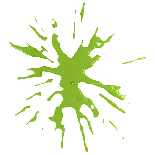 Green splat — Stock Photo, Image