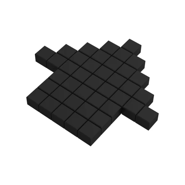 3D-Pfeil-Pixel-Symbol — Stockfoto
