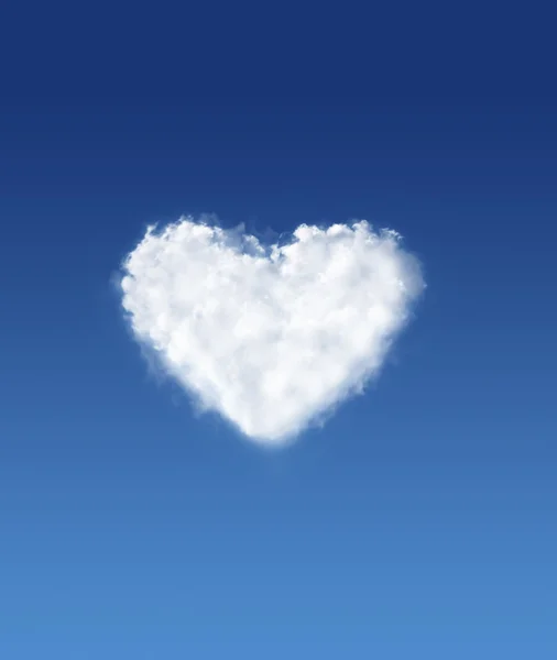 Corazón de las nubes — Foto de Stock