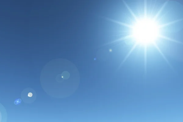 レンズ フレアの太陽 — ストック写真