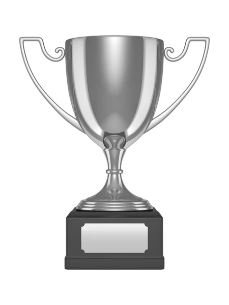 Silver trophy cup — Stock Photo, Image